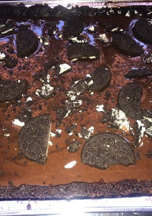 Una foto de Pastel dos chocolates y Oreo