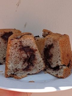 Una foto de Bizcocho de banana en licuadora