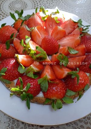 Une photo de Tarte aux fraises 🍓