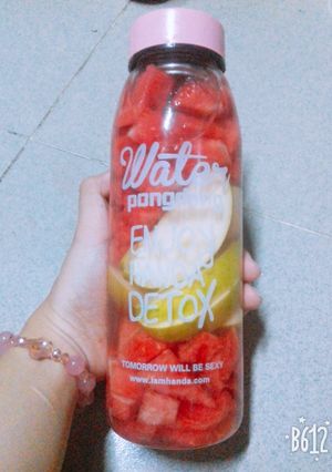 Hình của món Detox dưa hấu táo.