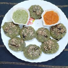 A picture of Moong Idli.