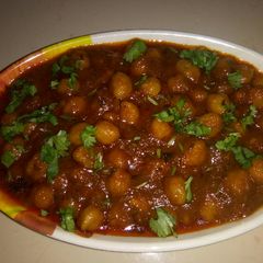 Punjabi chole A picture of Punjabi chole.