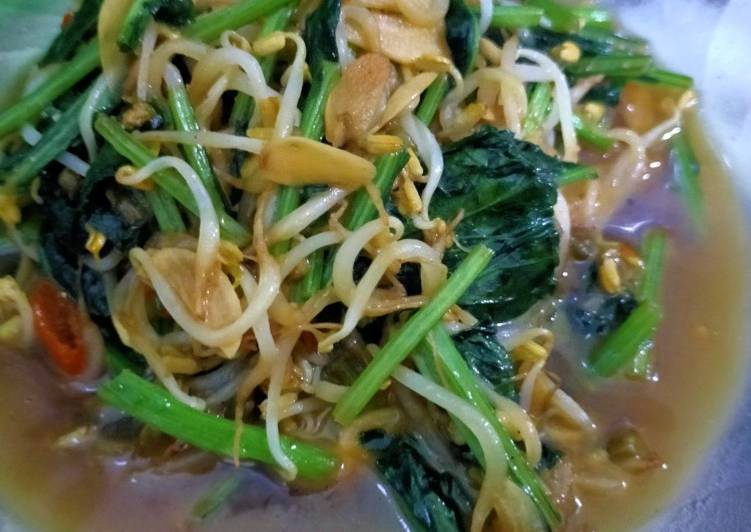 Resep Tumis Sawi Kecambah Jadi, Enak