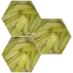 Fried yam A picture of Fried yam.