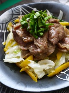 平底鍋燒肉 的食譜成品照片