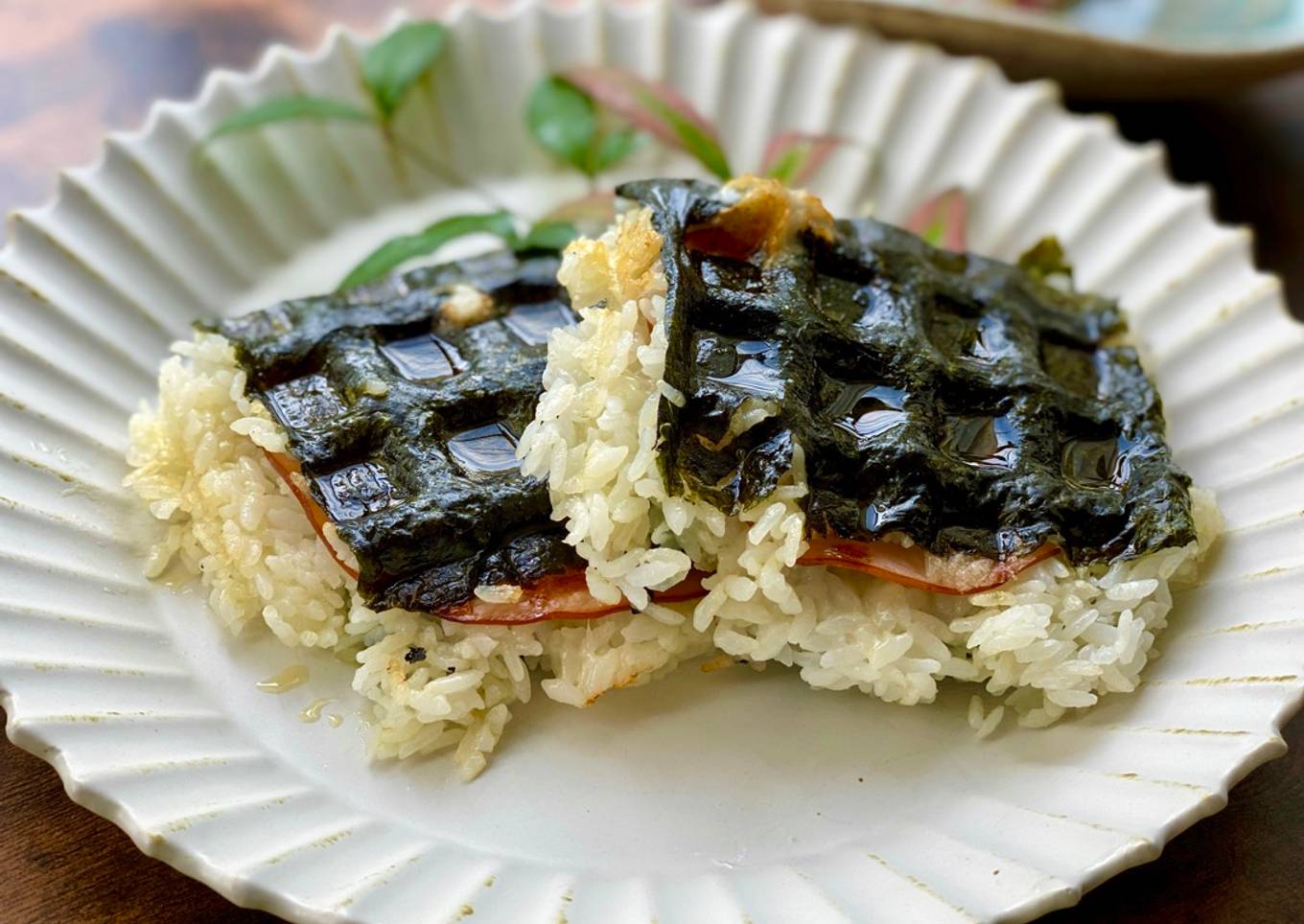 Onigiri Waffle
