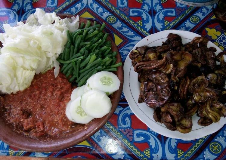 Resep Hati ampela goreng lalapan yang Enak Banget