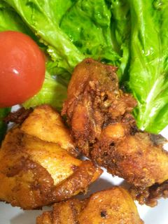 Foto resep Ayam goreng ungkeb bumbu kuning