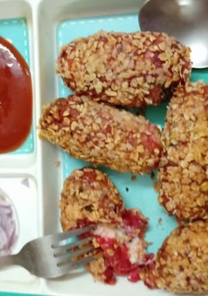 A picture of Veg cutlet.