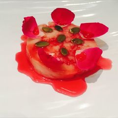 A picture of Rose Panacotta.