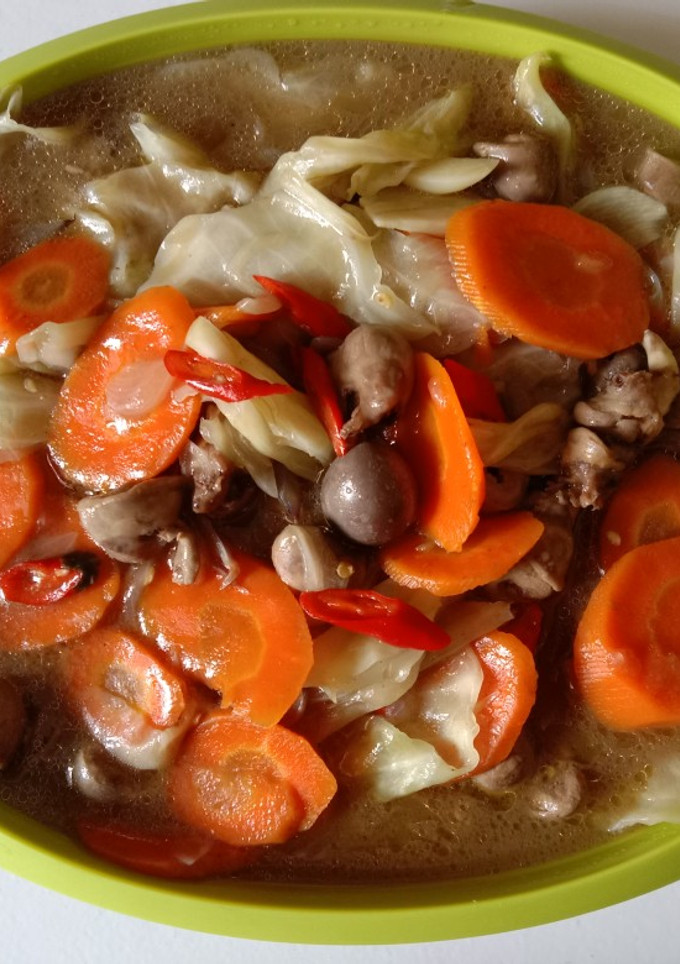 Foto resep Tumis jantung ayam,wortel dan kubis