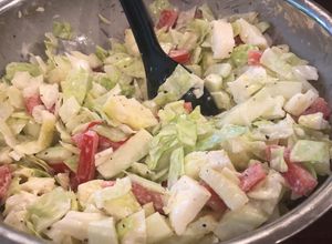 Una foto de Coleslaw para tacos de pescado