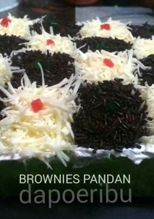 Foto resep Brownies pandan