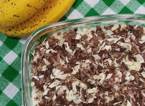 Foto de Doce de banana com creme de baunilha