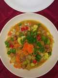 Tumis sayur bumbu kari