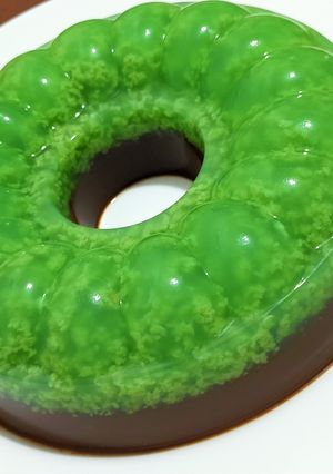 Foto resep Puding Lumut Pandan Coklat no Susu