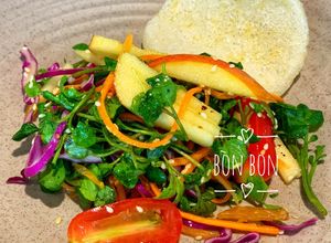 Hình của món Salad Xà Lách Xoong Chay.