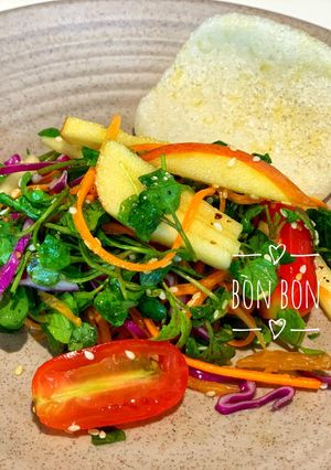 Hình của món Salad Xà Lách Xoong Chay.