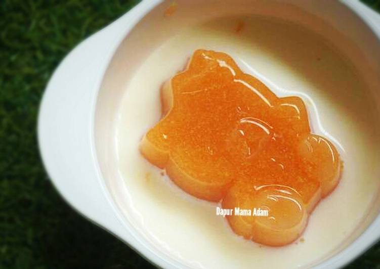 [MPASI 8M+] Pudding Pepaya+Pear Saus Susu