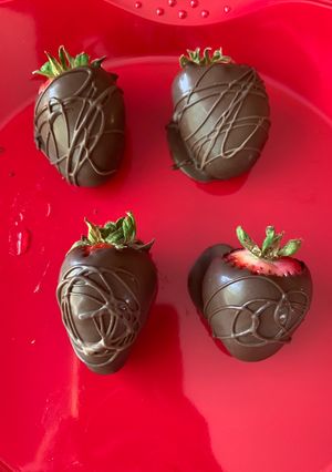 Una foto de Fresas con chocolate