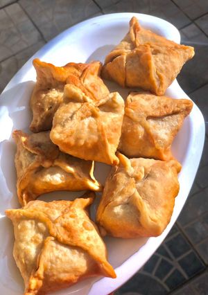 Crispy chicken rangoons ainihin hoton girkin