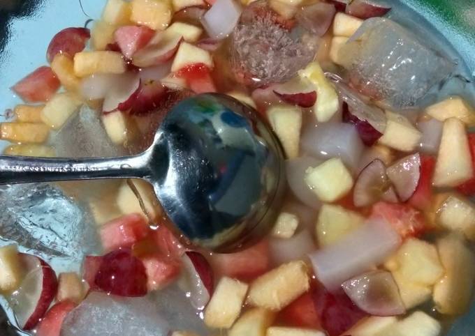 Cara Bikin Es Buah Minimalis Menu Enak