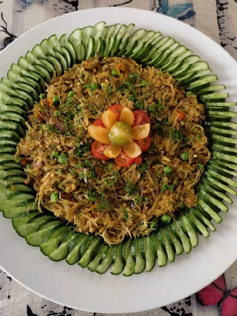 Recipe Sweet potato, cucumber and peas salad the Delicious Really delicious