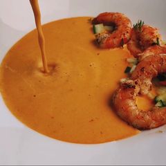 BISQUE WITH SHRIMPS🇫🇷🦐 A picture of BISQUE WITH SHRIMPS🇫🇷🦐.