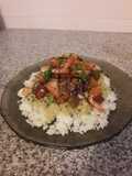 Arroz con quinoa, vegetales y pollo