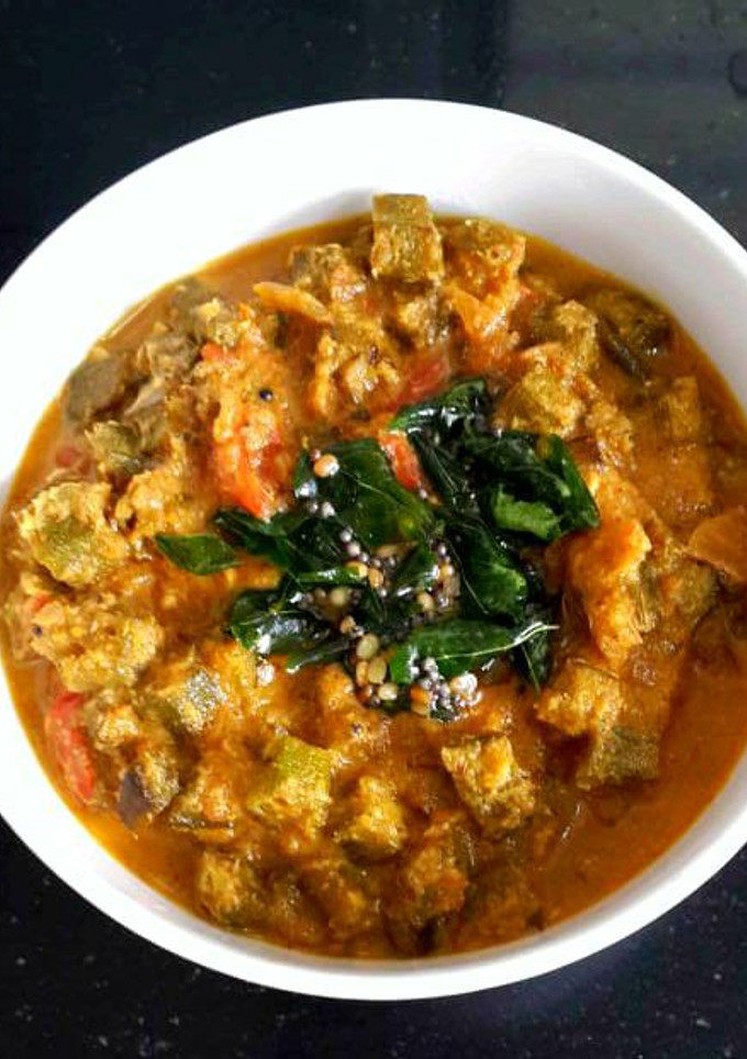 வெண்டைக்காய் புளி மண்டி செய்முறை முக்கிய புகைப்படம்