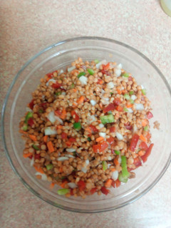 Una foto de Ensalada de lentejas