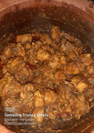 A picture of Chilli sauce chicken fry.
