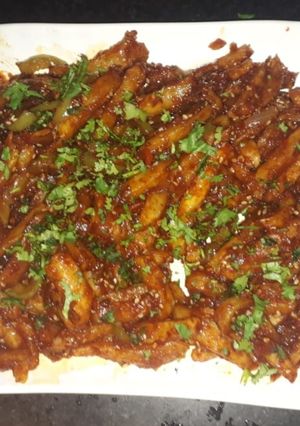 A picture of Sesame honey chilli potato.