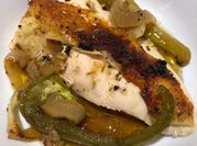 A picture of red wine chicken