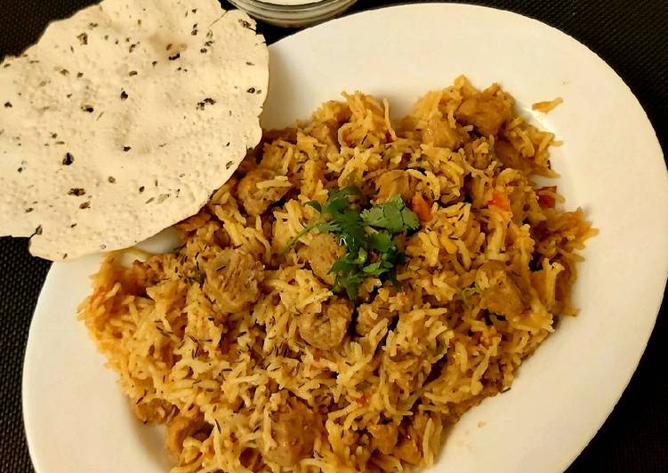 Steps to Make Favorite Soyabean Pulao