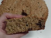 Una foto de budín de banana grande