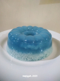 Foto resep 594. Puding Lumut Bunga Telang