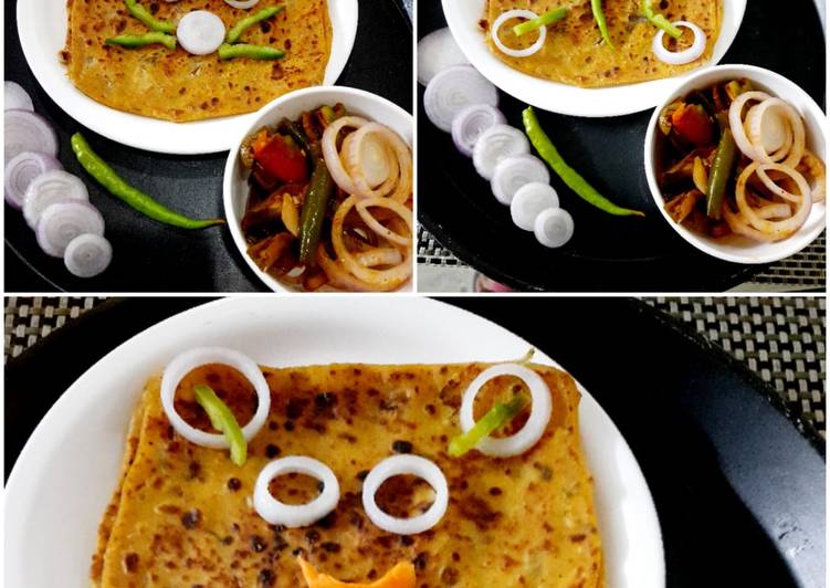 Masoor dal paratha