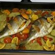 Doradas al horno con salsa de naranja
