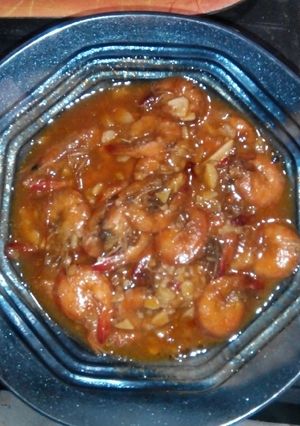 Foto resep Udang saos padang simple