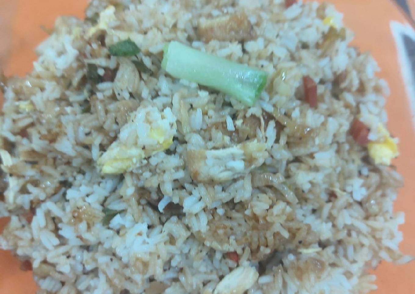 Chicken egg fried rice