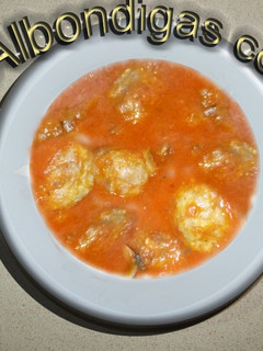 Una foto de Albóndigas con setas