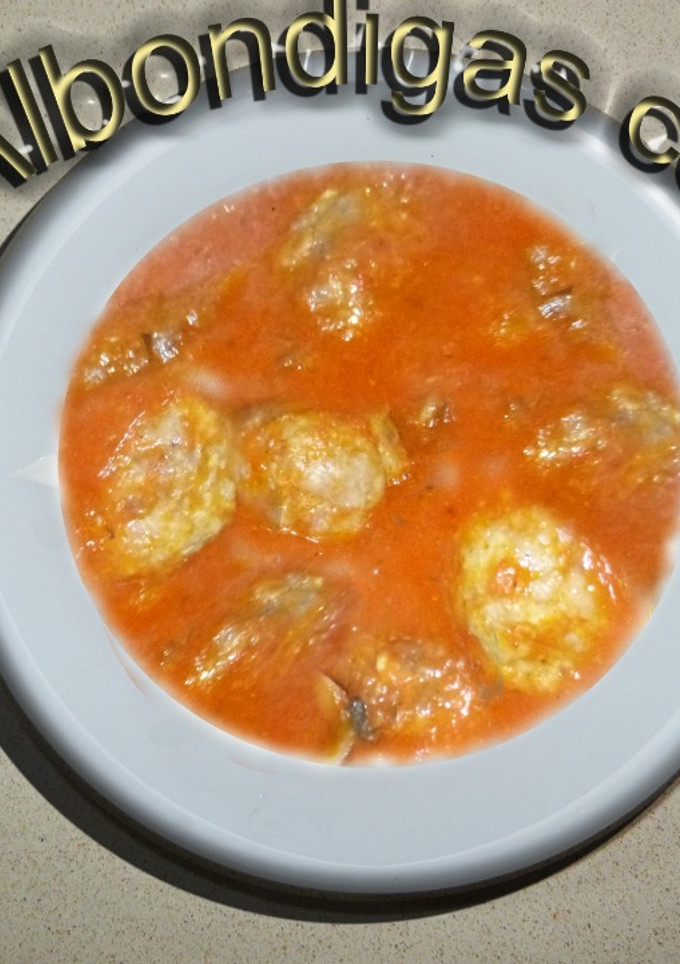 Una foto de Albóndigas con setas