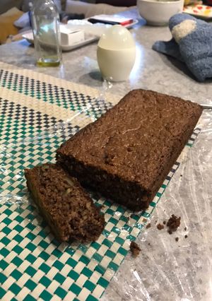 Una foto de Bizcocho de avena y nueces