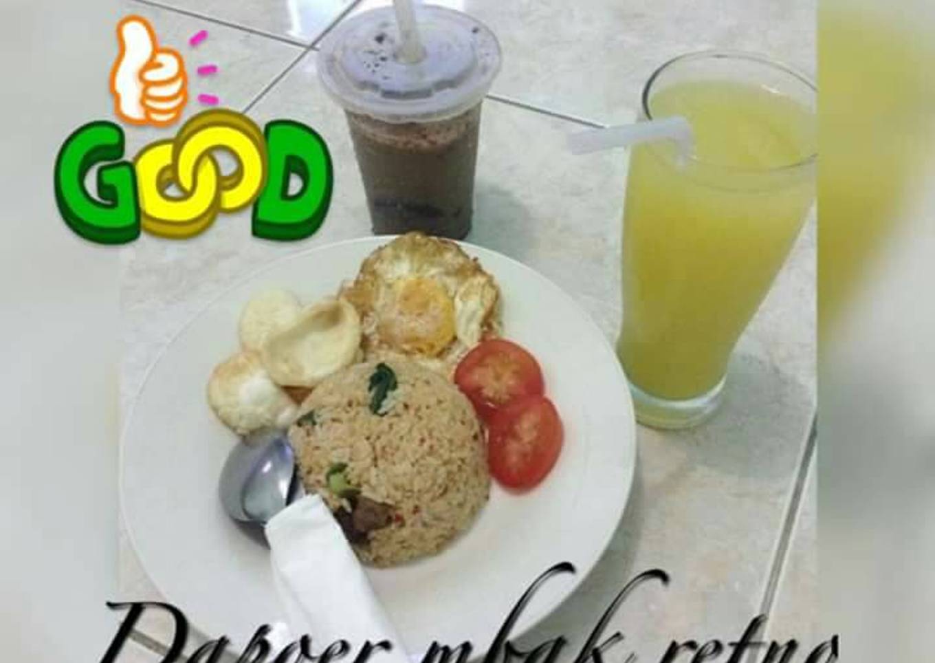 Nasi goreng kambing bumbu terasi