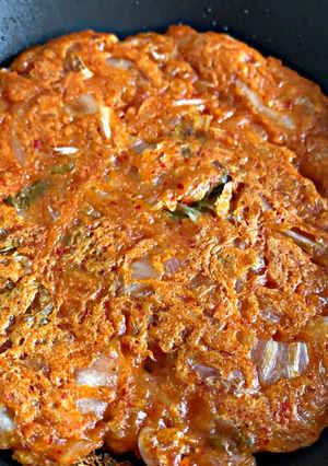 Foto resep Crispy kimchi pancake