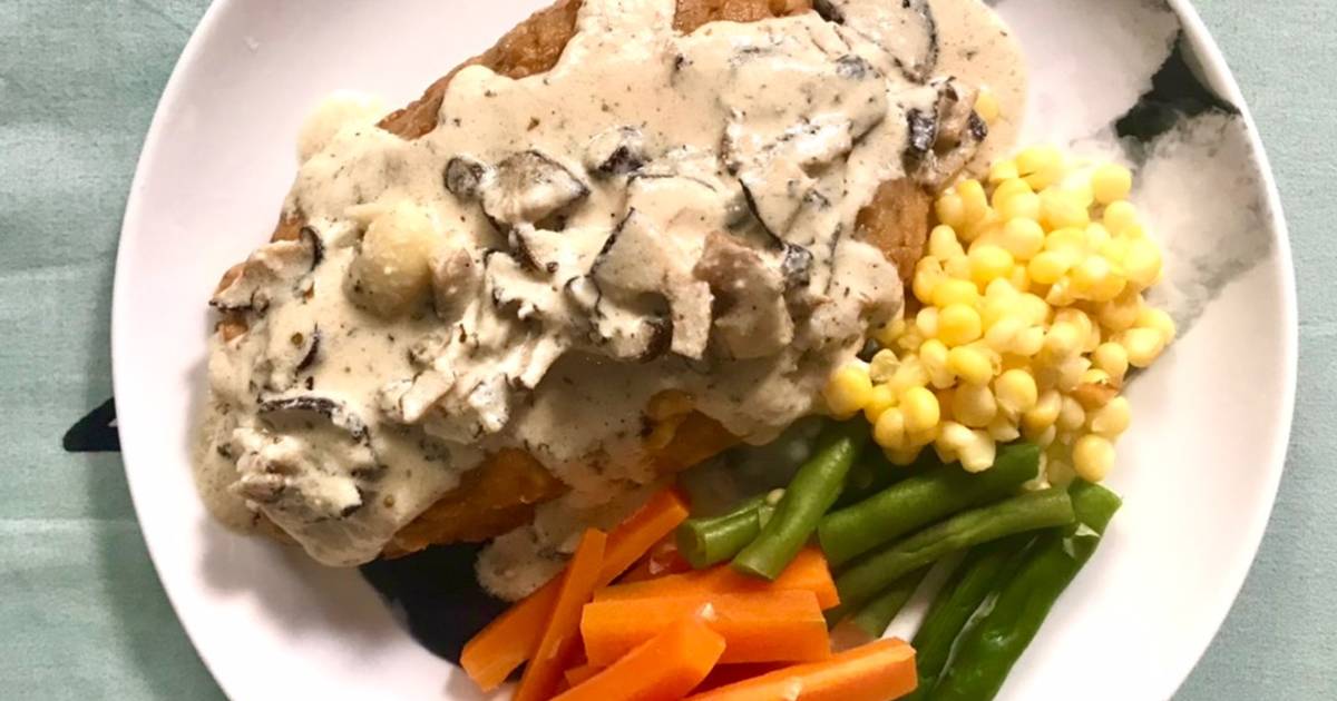 Resep Steak Tempe With Mushroom Sauce oleh Rosyi Wahyuni Cookpad