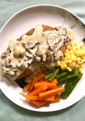 Foto resep Steak Tempe With Mushroom Sauce