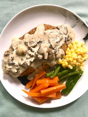 Resep Steak Tempe With Mushroom Sauce yang Enak Banget