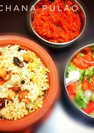 A picture of Spicy Chana Pulao.